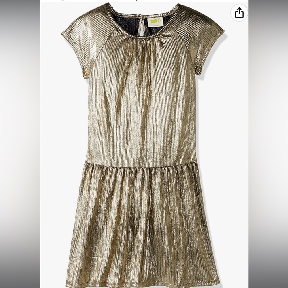 Crazy 8 Girls' Little Lurex Popover Dress